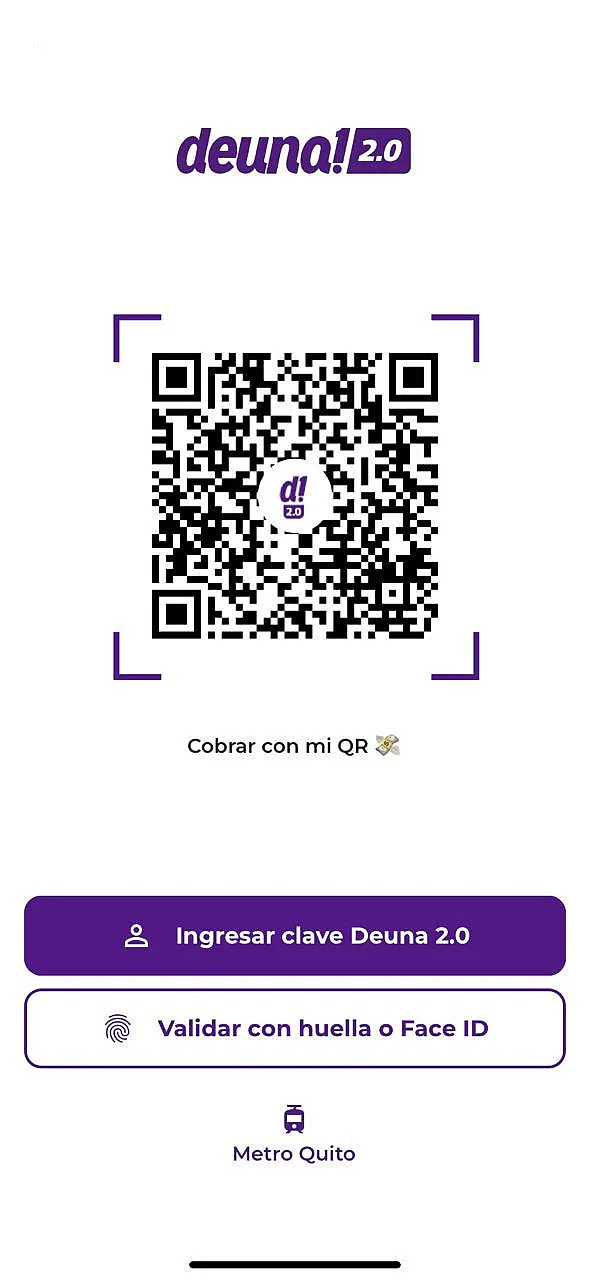 Código QR para cobrar con la app Deuna! 2.0