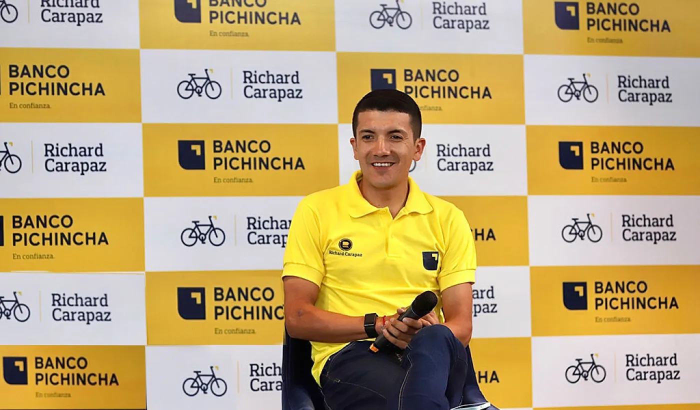 Richard Carapaz: “Hay que aprender a perder, porque a veces pierdes para ganar” Richard Carapaz: “Hay que aprender a perder, porque a veces pierdes para ganar”